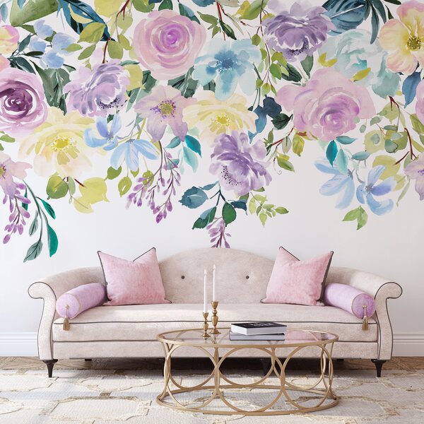 Watercolour Florals Wall Mural