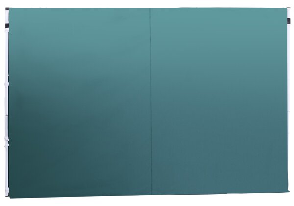 Outsunny 3m Gazebo with Versatile Exchangeable Side Panel, Perfect for Outdoor Events and Gatherings, Green