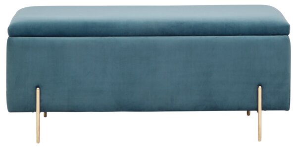 Mystica Velour Ottoman Storage Bench