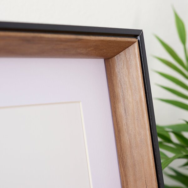 Fulton Natural and Black Photo Frame