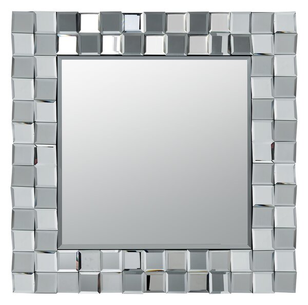 Mirrored Tile Square Wall Mirror