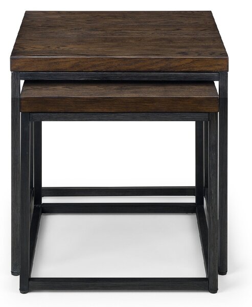 Brooklyn Nesting Side Tables, Dark Oak