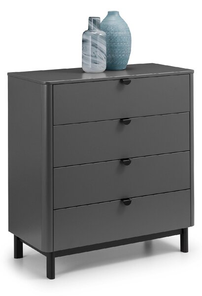 Chloe 4 Drawer Chest, Grey