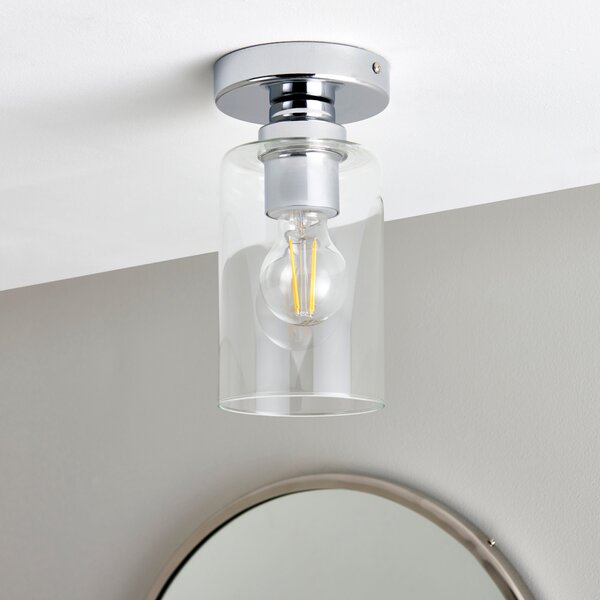 Fryer Bathroom Flush Ceiling Light