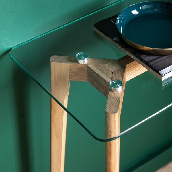 Brea Console Table, Glass