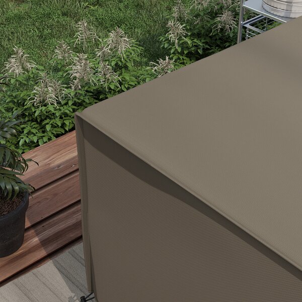 Outsunny Patio Furniture Protector: Weatherproof 600D Oxford Cover for Large Square Sets, 230 x 230 x 70cm, Grey Aosom UK
