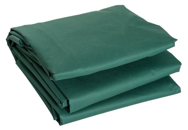 Outsunny Rattan Furniture Cover, UV and Rain Protective Outdoor Garden Rectangular Waterproof Shelter, 222x155x67cm, Green Aosom UK