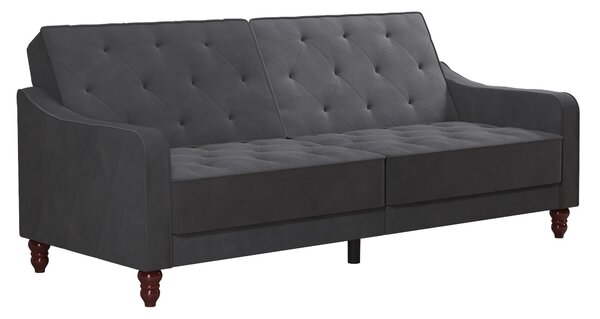 Vintage Velvet Tufted Double Futon