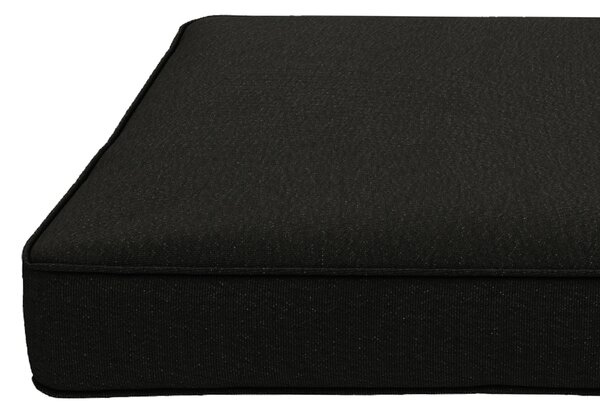 Outsunny Patio Chair Cushion Set, 4-Piece Seat Cushions with Ties, Replacement Pillows for Indoor Outdoor Use, Black Aosom UK