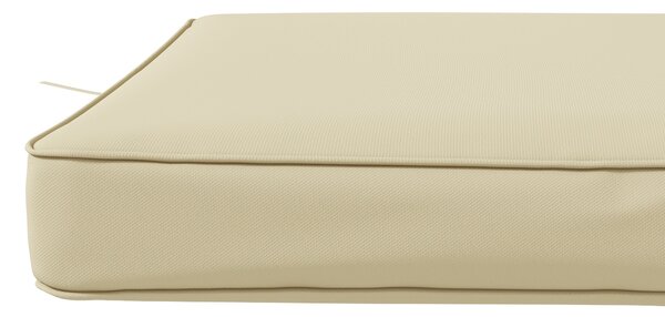 Outsunny 4-Piece Replacement Seat Cushions, Patio Chair Pillow Set with Ties, Indoor/Outdoor Use, Beige Aosom UK