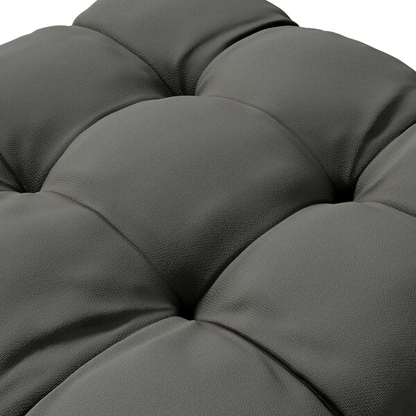 Outsunny Patio Chair Cushion Set: 4-Piece Tied Seat Pads for Indoor & Outdoor Seating, Charcoal Grey Comfort Aosom UK