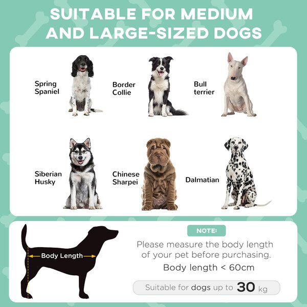 PawHut Cooling Elevated Pet Bed with Washable Breathable Mesh for Medium to Large Dogs, 91 x 76 x 89 cm, Light Grey Aosom UK