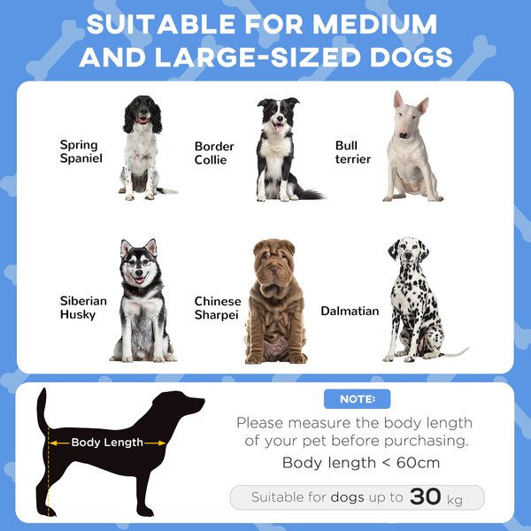 PawHut Cooling Pet Bed Raised with Washable Breathable Mesh for Medium, Large Dogs, 91 x 76 x 89 cm, Dark Blue Aosom UK