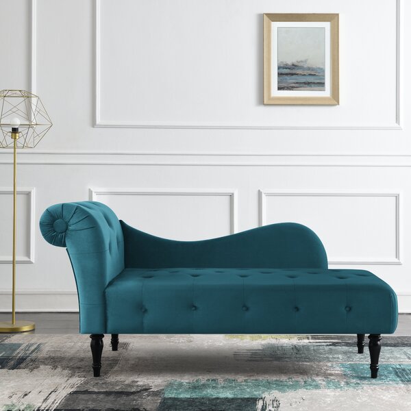 Wisteria Velvet Chaise Lounge