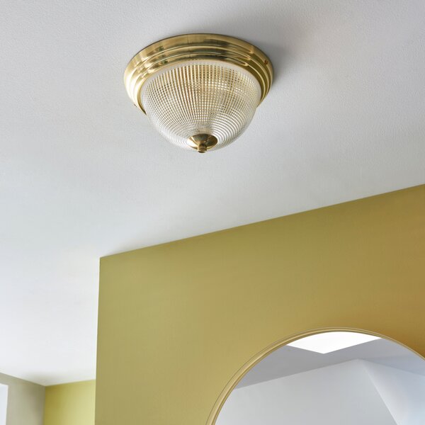 Gleeson Prismatic Bathroom Flush Ceiling Light