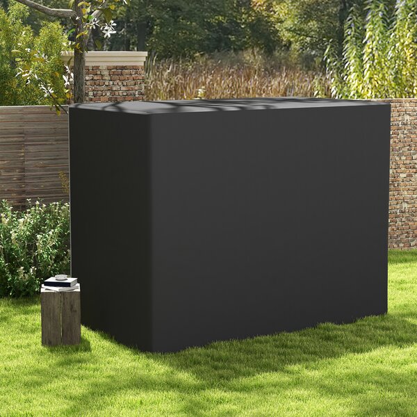 Outsunny 3-Seat Outdoor Garden Swing Chair Protective Cover Water UV Resistant, 240L x 133Wcm, Dark Grey Aosom UK