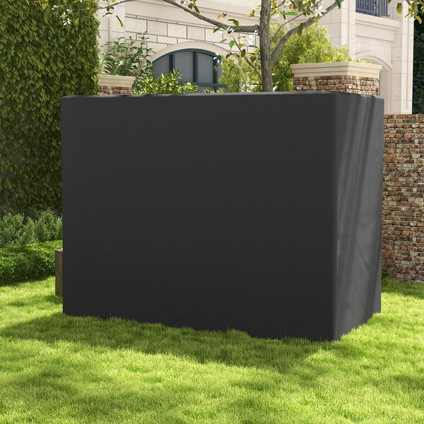 Outsunny 3-Seat Outdoor Garden Swing Chair Protective Cover Water UV Resistant, 240L x 133Wcm, Dark Grey Aosom UK
