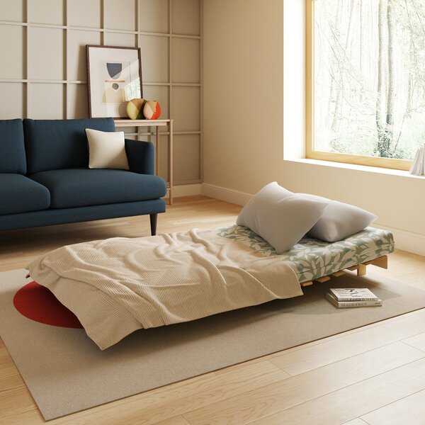 Mito Erwin Natural Frame Sage Single Futon