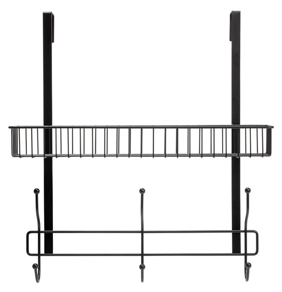 Matt Black Over Door Large Shower Caddy