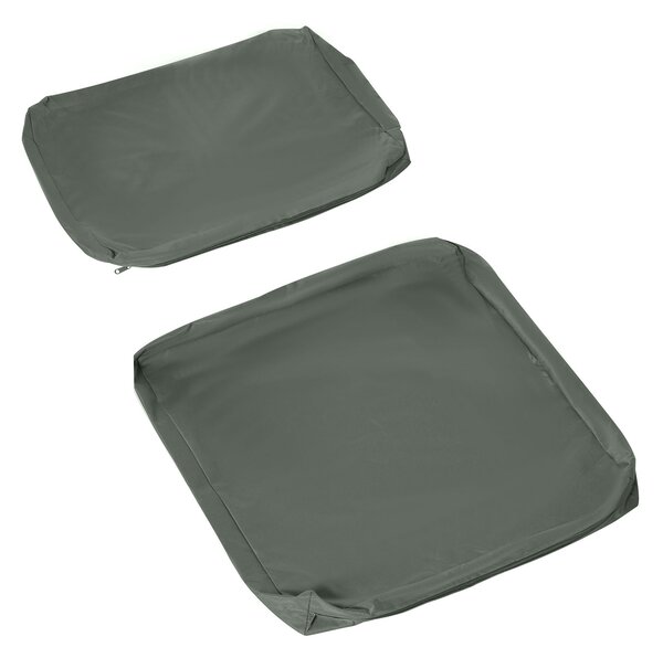 Outsunny Replacement Cushion Cover Garden Rattan Patio Furniture Seat Cover Polyester Outdoor- No Cushion Included Aosom UK
