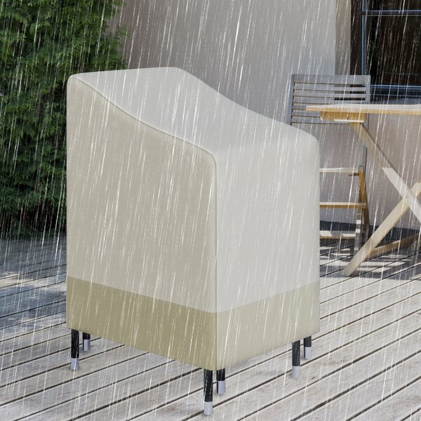 Outsunny Weatherproof Furniture Shield: 600D Oxford Fabric for Wicker Chairs, Patio Rattan Seating Protector, L70*W90*H115cm Aosom UK