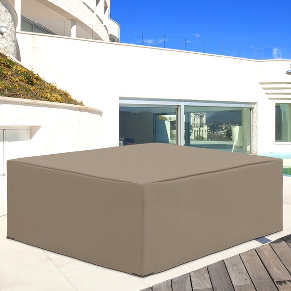 Outsunny Oxford Patio Garden Furniture Dining Table Chair Set Cover Water Protector Waterproof Anti-UV 275L x205W x 90Hcm – Beige Aosom UK