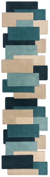 Abstract Collage Wool Runner