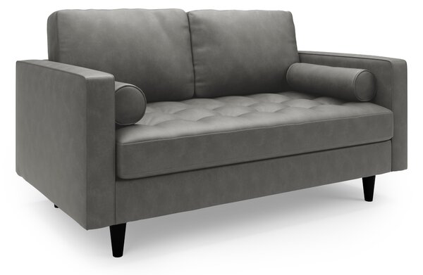 Zoe Distressed Faux Leather 2 Seater Sofa