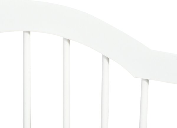 PawHut Dog Gate Wooden Foldable Small Sized Pet Gate Stepover Panel w/ Support Feet Freestanding Safety Barrier for House Doorway Stairs Aosom UK
