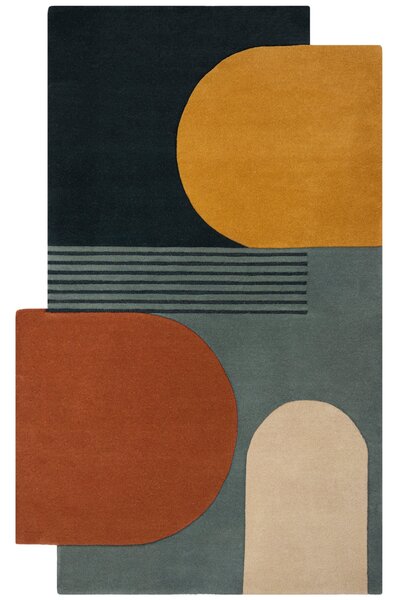 Lozenge Abstract Wool Rug