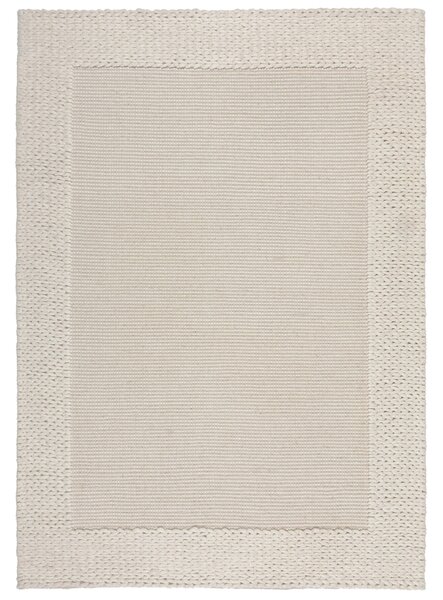 Rue Plait Border Wool Rug