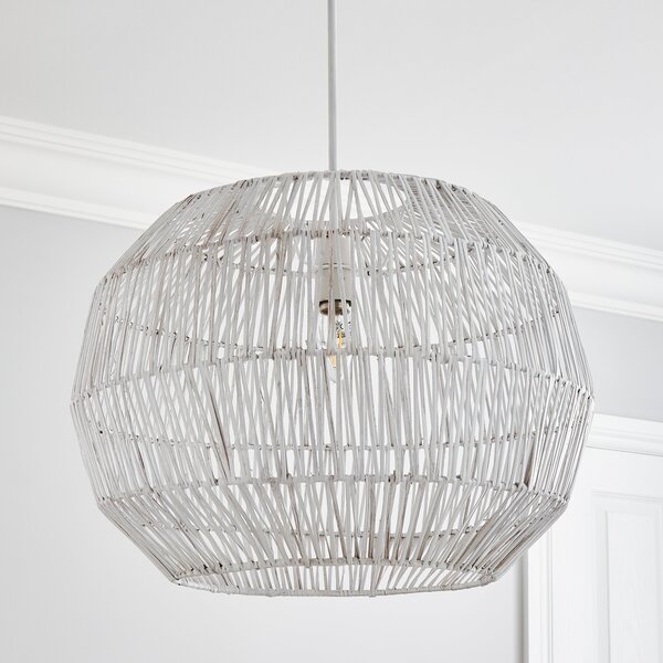 Wicker Woven Easy Fit Pendant Shade