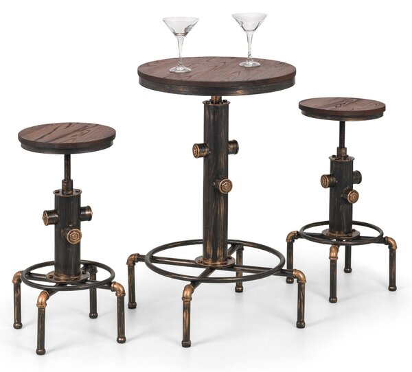 Rockport Round Bar Table with 2 Stools