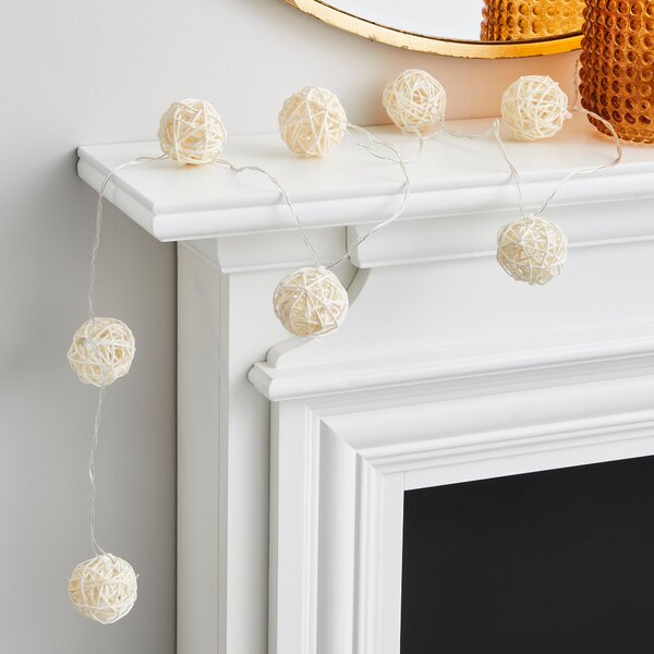 Rattan Ball LED String Lights