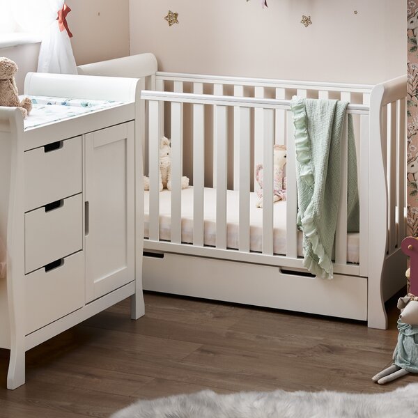 Obaby Stamford Mini 2 Piece Nursery Room Set, White