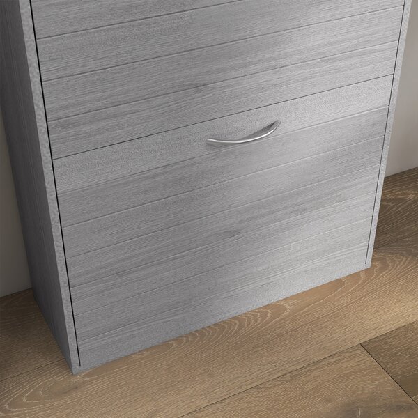 HOMCOM Shoe Storage Cabinet with 3 Flip Drawers, Narrow and Slim, 12 Pair of Shoes Organizer for Hallway, Entryway Aosom UK
