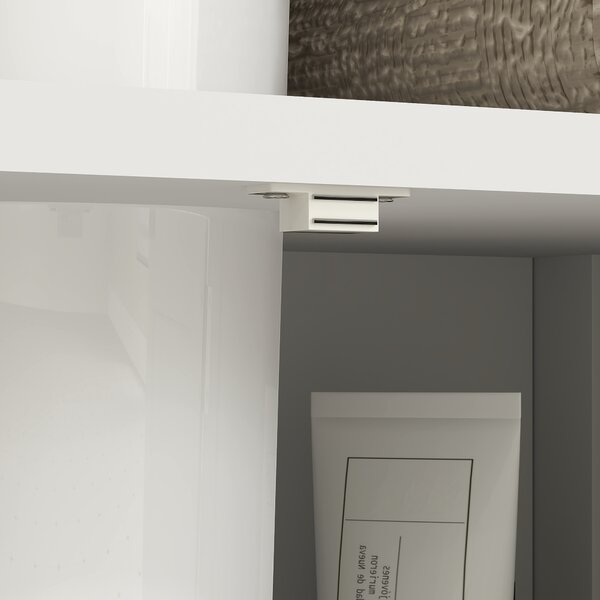Kleankin Pedestal Under Sink Cabinet with Double Doors, Modern Bathroom Vanity Storage Unit with Shelves, White Aosom UK