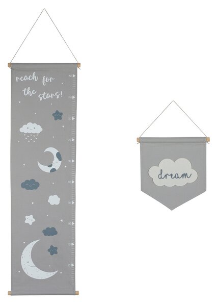 Ickle Bubba Cosmic Aura Wall Art & Growth Chart Set