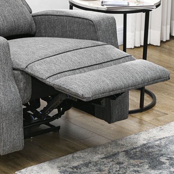HOMCOM 150° Electric Reclining Chair, Armchair with Adjustable Leg Rest, USB Port, Charcoal Grey Aosom UK