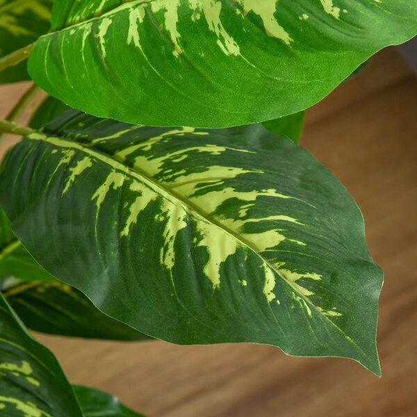 HOMCOM Artificial Evergreen Tree Fake Decorative Plant in Nursery Pot for Indoor Outdoor Décor, 95cm Aosom UK