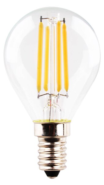 Golf ball LED bulb E14 4.5W 2,700 K filament clear
