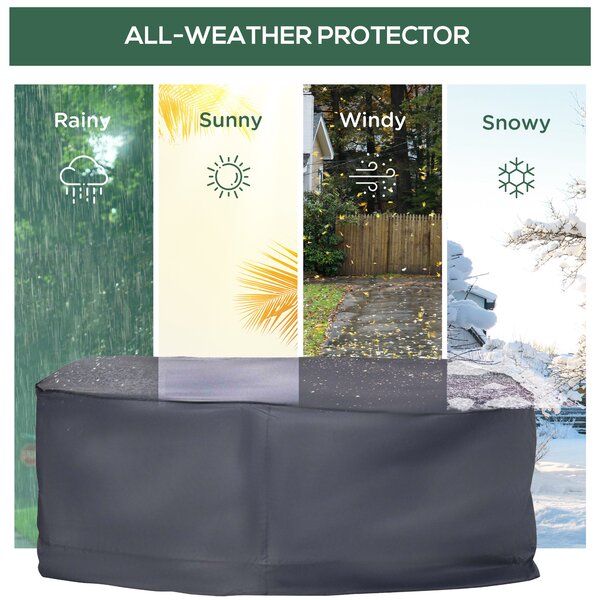 Outsunny Garden Sofa Shield: Waterproof Outdoor Furniture Cover for 2-3 Seater Sets, Durable Material Aosom UK