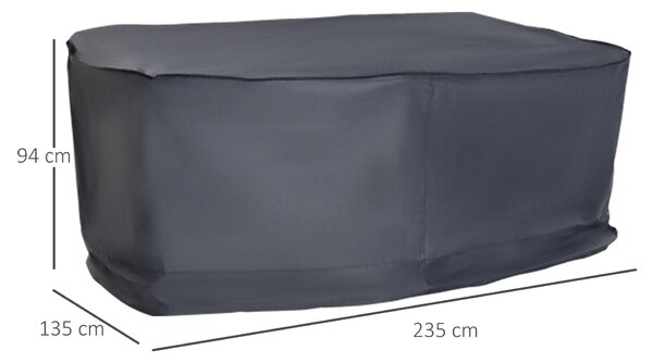 Outsunny Garden Sofa Shield: Waterproof Outdoor Furniture Cover for 2-3 Seater Sets, Durable Material Aosom UK