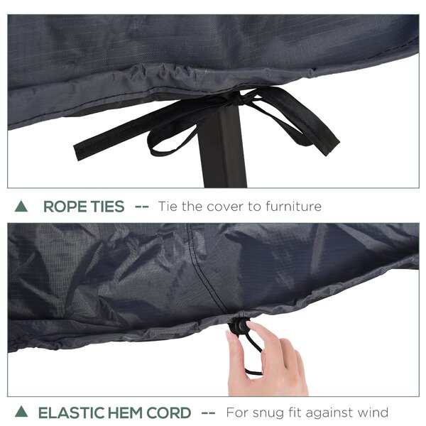 Outsunny Garden Sofa Shield: Waterproof Outdoor Furniture Cover for 2-3 Seater Sets, Durable Material Aosom UK