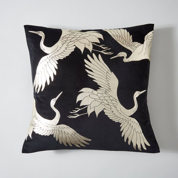 Crane Foil Print Cushion