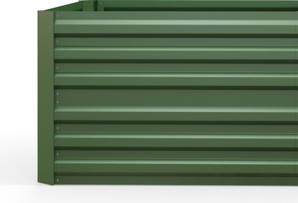 Outsunny Set of 2 Raised Beds for Garden, Galvanised Steel Outdoor Planters w/ Multi-reinforced Rods for Vegetables, Plants, Flower Aosom UK