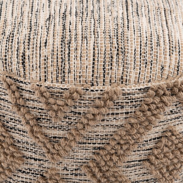 Aztec Jute Bobble Pouffe