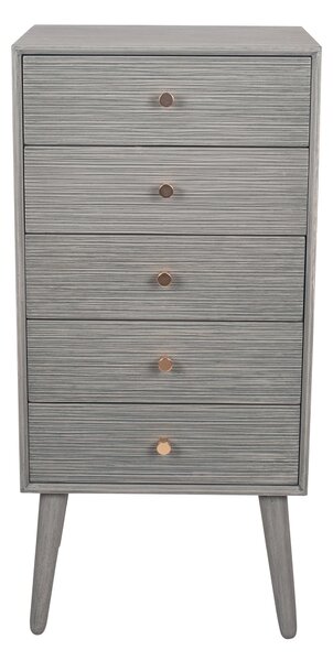 Pacific Chaya 5 Drawer Chest, Grey Pine