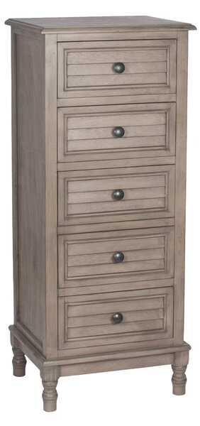 Pacific Ashwell 5 Drawer Chest, Taupe Pine