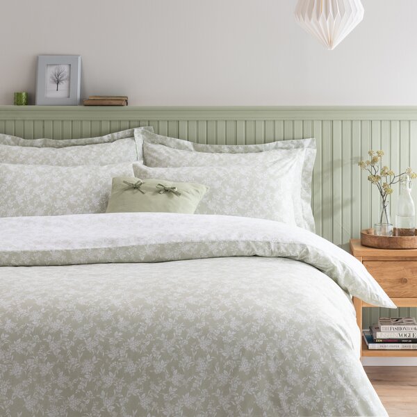 Bexley Floral Sage Duvet Cover and Pillowcase Set